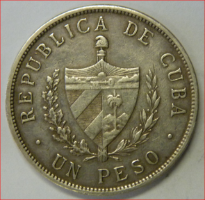 Cuba 1 peso KM15.2